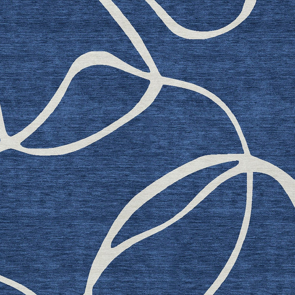 Homeroots 3' Artichoke Green Abstract Washable Area Rug - Perfect For Indoor And Outdoor Spaces, Easy Care 8' X 10' Polyester 597496