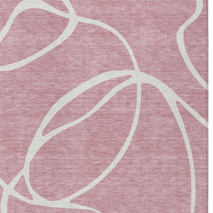 Homeroots 3' Artichoke Green Abstract Washable Area Rug - Perfect For Indoor And Outdoor Spaces, Easy Care 3' X 5' Polyester 597499