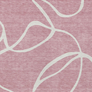 Homeroots 3' Artichoke Green Abstract Washable Area Rug - Perfect For Indoor And Outdoor Spaces, Easy Care 5' X 8' Polyester 597500