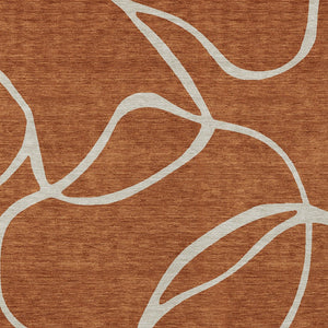 Homeroots 3' Artichoke Green Abstract Washable Area Rug - Perfect For Indoor And Outdoor Spaces, Easy Care 3' X 5' Polyester 597505