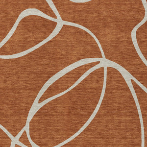 Homeroots 3' Artichoke Green Abstract Washable Area Rug - Perfect For Indoor And Outdoor Spaces, Easy Care 9' X 12' Polyester 597509