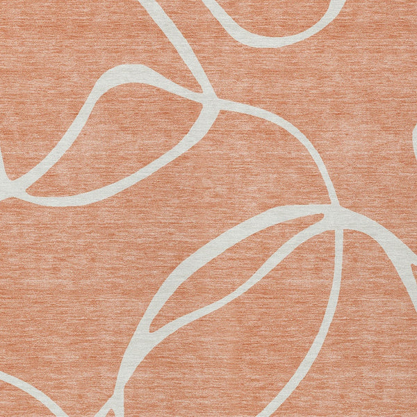 Homeroots 3' Artichoke Green Abstract Washable Area Rug - Perfect For Indoor And Outdoor Spaces, Easy Care 3' X 5' Polyester 597517