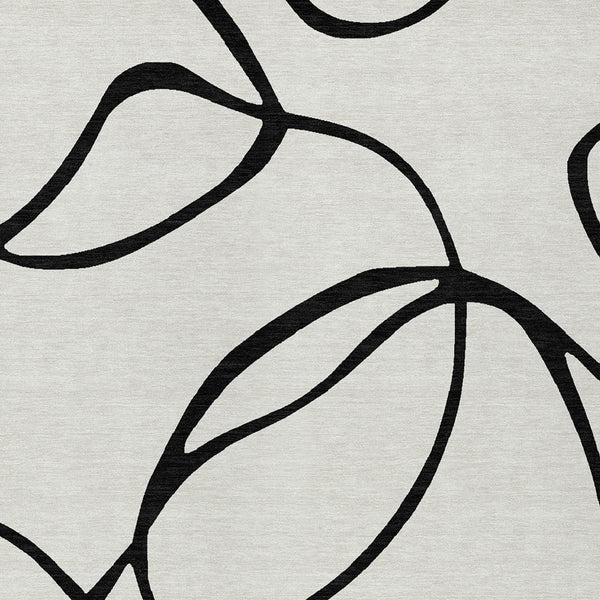 Homeroots 3' Artichoke Green Abstract Washable Area Rug - Perfect For Indoor And Outdoor Spaces, Easy Care 9' X 12' Polyester 597533