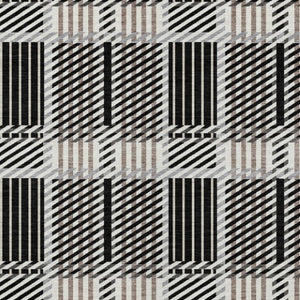 Homeroots 3' Artichoke Green Gray Brown Plaid Washable Area Rug For Indoor Outdoor Spaces, Durable & Stylish 5' X 8' Polyester 597542