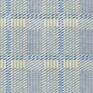 Homeroots 3' Artichoke Green Gray Brown Plaid Washable Area Rug For Indoor Outdoor Spaces, Durable & Stylish 9' X 12' Polyester 597551