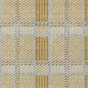 Homeroots 3' Artichoke Green Gray Brown Plaid Washable Area Rug For Indoor Outdoor Spaces, Durable & Stylish 8' X 10' Polyester 597556