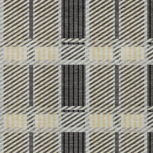 Homeroots 3' Artichoke Green Gray Brown Plaid Washable Area Rug For Indoor Outdoor Spaces, Durable & Stylish 10' X 14' Polyester 597564