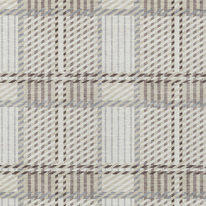 Homeroots 3' Artichoke Green Gray Brown Plaid Washable Area Rug For Indoor Outdoor Spaces, Durable & Stylish 3' X 5' Polyester 597565