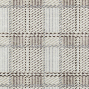 Homeroots 3' Artichoke Green Gray Brown Plaid Washable Area Rug For Indoor Outdoor Spaces, Durable & Stylish 5' X 8' Polyester 597566