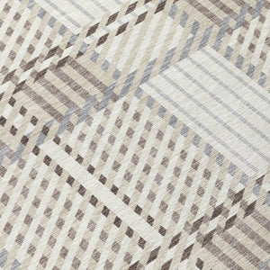 Homeroots 3' Artichoke Green Gray Brown Plaid Washable Area Rug For Indoor Outdoor Spaces, Durable & Stylish 8' X 10' Polyester 597568