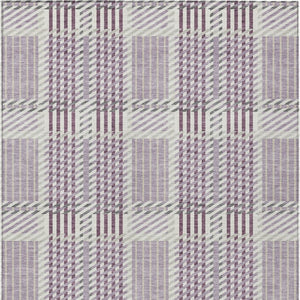 Homeroots 3' Artichoke Green Gray Brown Plaid Washable Area Rug For Indoor Outdoor Spaces, Durable & Stylish 8' X 10' Polyester 597574