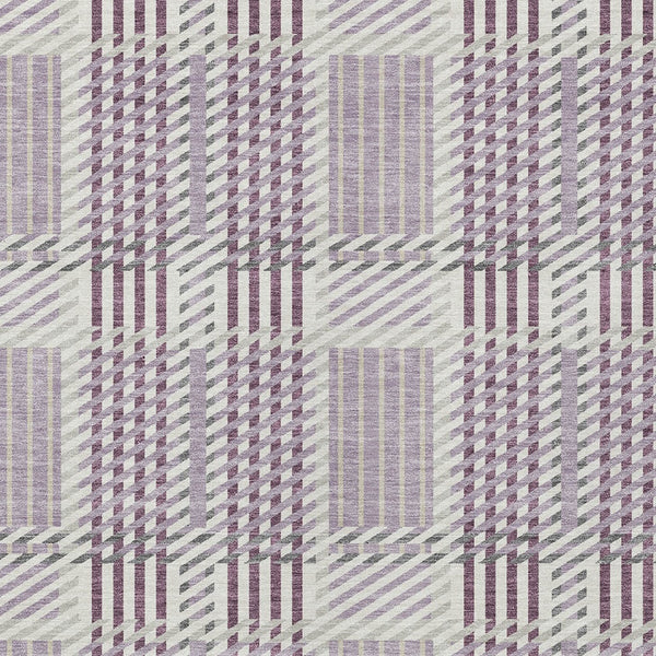 Homeroots 3' Artichoke Green Gray Brown Plaid Washable Area Rug For Indoor Outdoor Spaces, Durable & Stylish 9' X 12' Polyester 597575