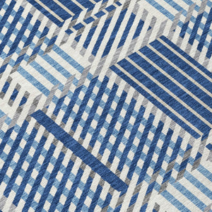 Homeroots 3' Artichoke Green Gray Brown Plaid Washable Area Rug For Indoor Outdoor Spaces, Durable & Stylish 5' X 8' Polyester 597578