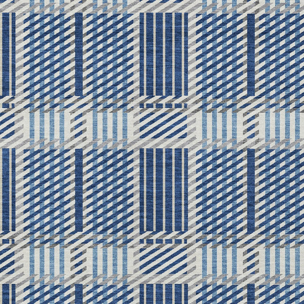 Homeroots 3' Artichoke Green Gray Brown Plaid Washable Area Rug For Indoor Outdoor Spaces, Durable & Stylish 8' X 10' Polyester 597580