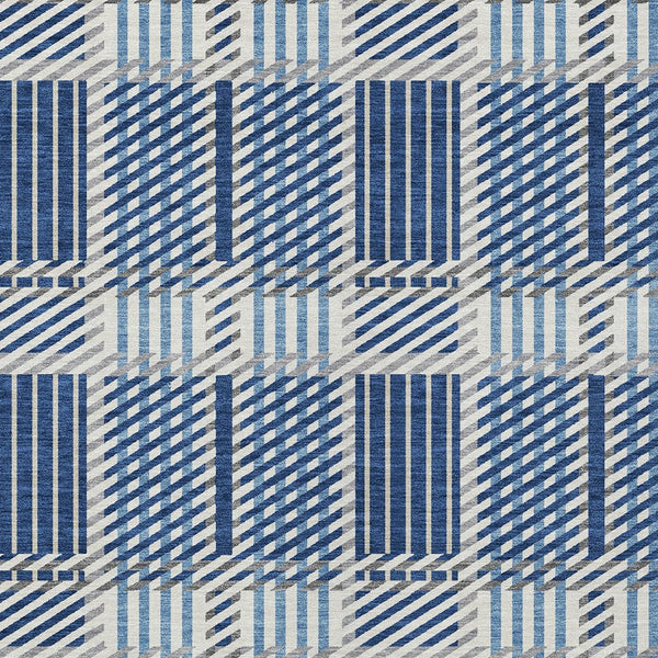 Homeroots 3' Artichoke Green Gray Brown Plaid Washable Area Rug For Indoor Outdoor Spaces, Durable & Stylish 9' X 12' Polyester 597581