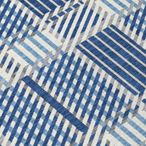 Homeroots 3' Artichoke Green Gray Brown Plaid Washable Area Rug For Indoor Outdoor Spaces, Durable & Stylish 9' X 12' Polyester 597581