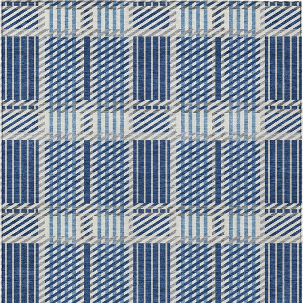 Homeroots 3' Artichoke Green Gray Brown Plaid Washable Area Rug For Indoor Outdoor Spaces, Durable & Stylish 10' X 14' Polyester 597582