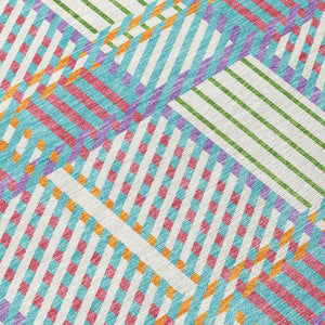 Homeroots 3' Artichoke Green Gray Brown Plaid Washable Area Rug For Indoor Outdoor Spaces, Durable & Stylish 8' X 10' Polyester 597598