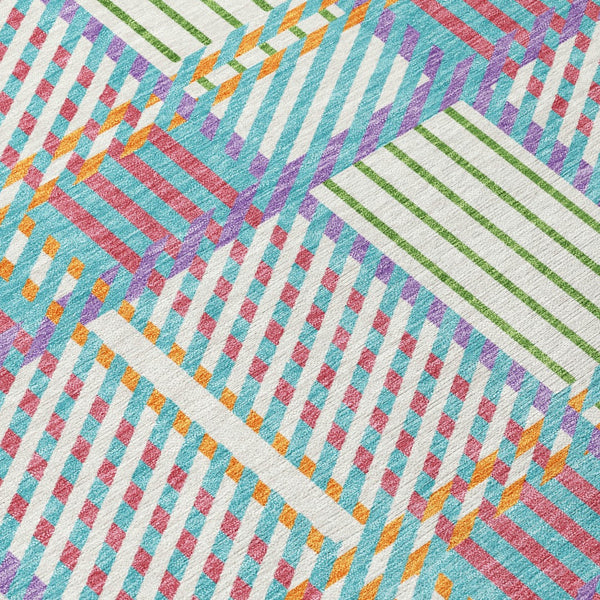 Homeroots 3' Artichoke Green Gray Brown Plaid Washable Area Rug For Indoor Outdoor Spaces, Durable & Stylish 9' X 12' Polyester 597599