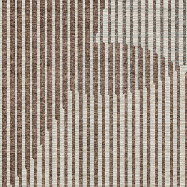 Homeroots 3' Beige And Ivory Geometric Washable Rug - Perfect For Indoor And Outdoor Spaces, Stylish & Durable 10' X 14' Polyester 597612