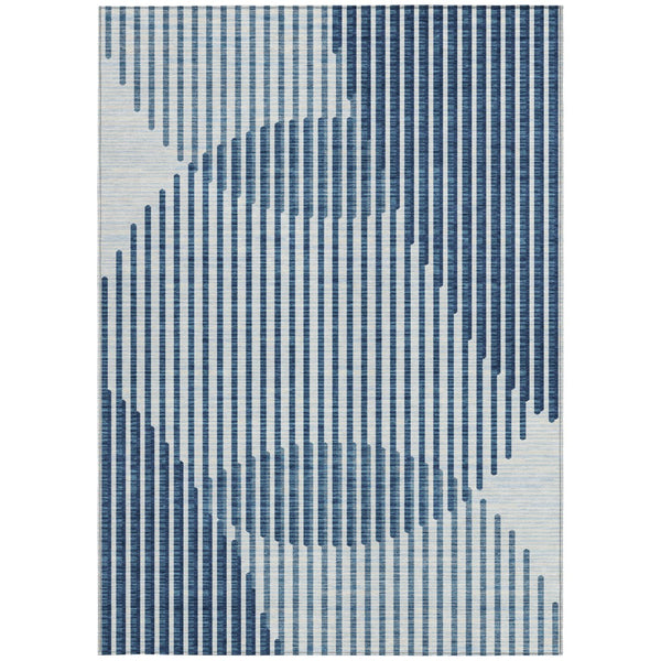 Homeroots 3' Beige And Ivory Geometric Washable Rug - Perfect For Indoor And Outdoor Spaces, Stylish & Durable 8' X 10' Polyester 597616