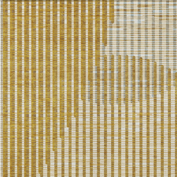 Homeroots 3' Beige And Ivory Geometric Washable Rug - Perfect For Indoor And Outdoor Spaces, Stylish & Durable 9' X 12' Polyester 597635