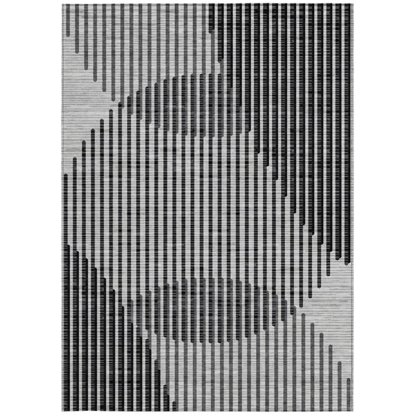 Homeroots 3' Beige And Ivory Geometric Washable Rug - Perfect For Indoor And Outdoor Spaces, Stylish & Durable 8' X 10' Polyester 597640