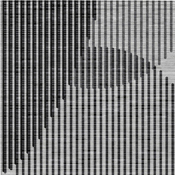 Homeroots 3' Beige And Ivory Geometric Washable Rug - Perfect For Indoor And Outdoor Spaces, Stylish & Durable 8' X 10' Polyester 597640