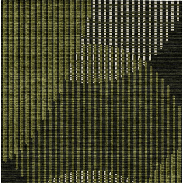 Homeroots 3' Beige And Ivory Geometric Washable Rug - Perfect For Indoor And Outdoor Spaces, Stylish & Durable 3' X 5' Polyester 597643