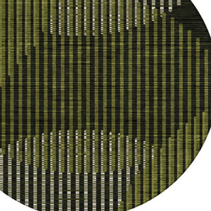 Homeroots 3' Beige And Ivory Geometric Washable Rug - Perfect For Indoor And Outdoor Spaces, Stylish & Durable 8' Round Polyester 597645