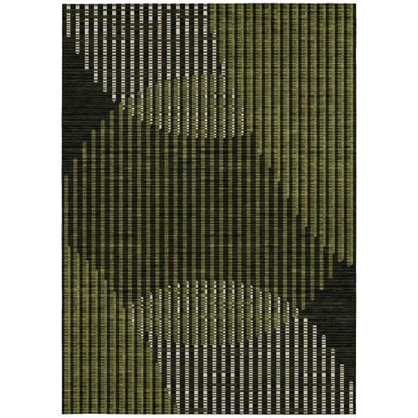 Homeroots 3' Beige And Ivory Geometric Washable Rug - Perfect For Indoor And Outdoor Spaces, Stylish & Durable 10' X 14' Polyester 597648