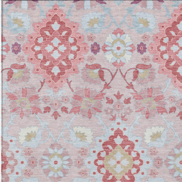 Homeroots 3' Stylish Black Gray Brown Oriental Washable Area Rug For Indoor Outdoor Comfort And Durability 5' X 8' Polyester 597669