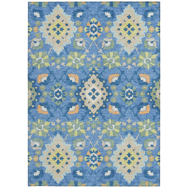 Homeroots 3' Stylish Black Gray Brown Oriental Washable Area Rug For Indoor Outdoor Comfort And Durability 5' X 8' Polyester 597675