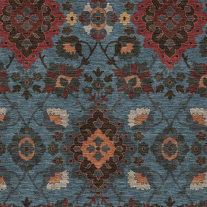 Homeroots 3' Stylish Black Gray Brown Oriental Washable Area Rug For Indoor Outdoor Comfort And Durability 5' X 8' Polyester 597681