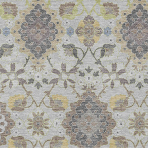 Homeroots 3' Stylish Black Gray Brown Oriental Washable Area Rug For Indoor Outdoor Comfort And Durability 3' X 5' Polyester 597686