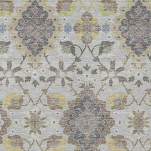 Homeroots 3' Stylish Black Gray Brown Oriental Washable Area Rug For Indoor Outdoor Comfort And Durability 10' X 14' Polyester 597691