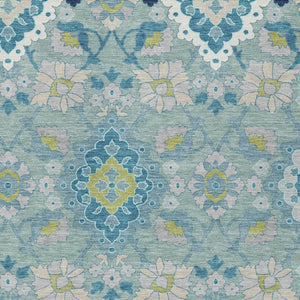 Homeroots 3' Stylish Black Gray Brown Oriental Washable Area Rug For Indoor Outdoor Comfort And Durability 3' X 5' Polyester 597710