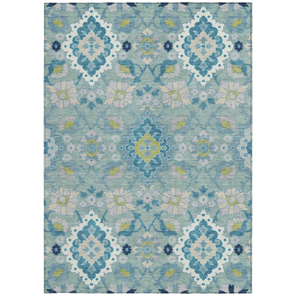 Homeroots 3' Stylish Black Gray Brown Oriental Washable Area Rug For Indoor Outdoor Comfort And Durability 5' X 8' Polyester 597711