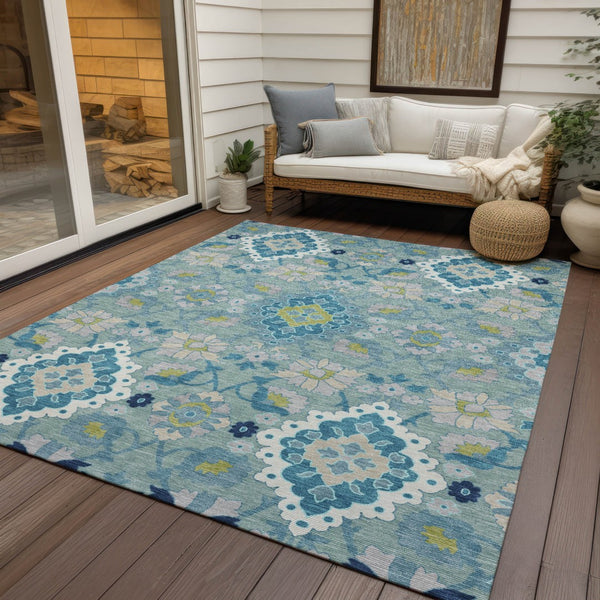 Homeroots 3' Stylish Black Gray Brown Oriental Washable Area Rug For Indoor Outdoor Comfort And Durability 5' X 8' Polyester 597711