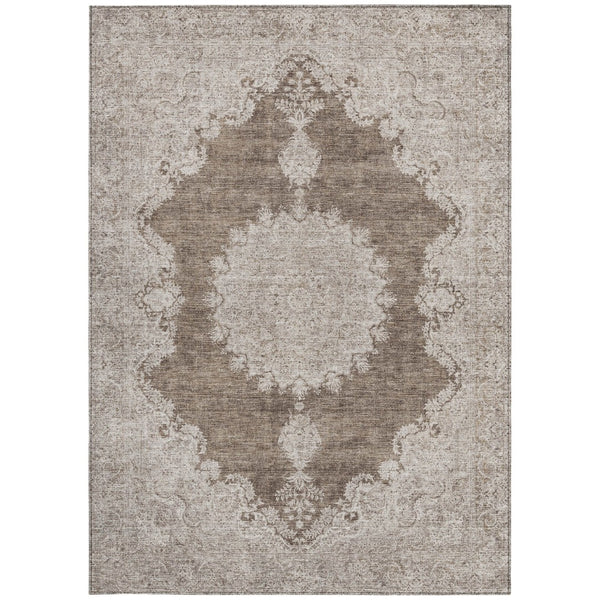 Homeroots 3' Black And Ivory Oriental Washable Area Rug For Indoor And Outdoor Spaces, Durable Design 3' X 5' Polyester 597728
