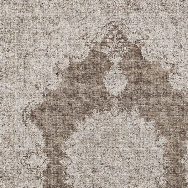 Homeroots 3' Black And Ivory Oriental Washable Area Rug For Indoor And Outdoor Spaces, Durable Design 9' X 12' Polyester 597732