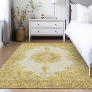 Homeroots 3' Black And Ivory Oriental Washable Area Rug For Indoor And Outdoor Spaces, Durable Design 5' X 8' Polyester 597735