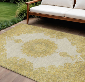 Homeroots 3' Black And Ivory Oriental Washable Area Rug For Indoor And Outdoor Spaces, Durable Design 8' X 10' Polyester 597737