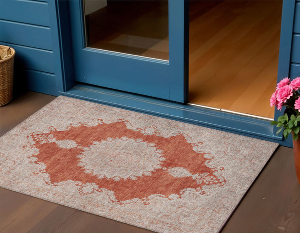 Homeroots 3' Black And Ivory Oriental Washable Area Rug For Indoor And Outdoor Spaces, Durable Design 3' X 5' Polyester 597746