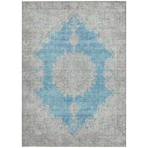 Homeroots 3' Black And Ivory Oriental Washable Area Rug For Indoor And Outdoor Spaces, Durable Design 8' X 10' Polyester 597755