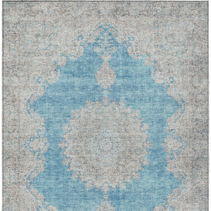 Homeroots 3' Black And Ivory Oriental Washable Area Rug For Indoor And Outdoor Spaces, Durable Design 8' X 10' Polyester 597755