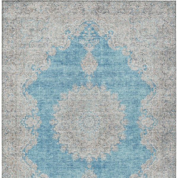 Homeroots 3' Black And Ivory Oriental Washable Area Rug For Indoor And Outdoor Spaces, Durable Design 8' X 10' Polyester 597755