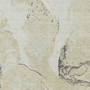 Homeroots 3' Abstract Artichoke Green Blue And Brown Washable Indoor Outdoor Area Rug For Versatile Spaces 8' X 10' Polyester 597779