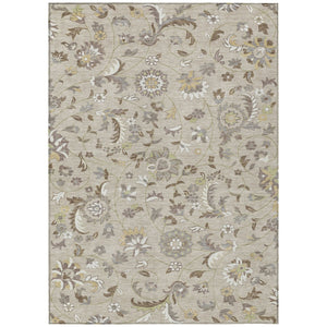 HomeRoots 5' Elegant Floral Washable Area Rug for Indoor/Outdoor Spaces - Durable, Stylish, and Versatile 10' X 14' 597799