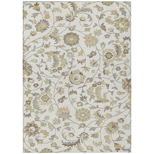 HomeRoots 5' Elegant Floral Area Rug for Indoor and Outdoor Use - Durable, Washable, and Stylish Décor Solution 8' X 10' 597821